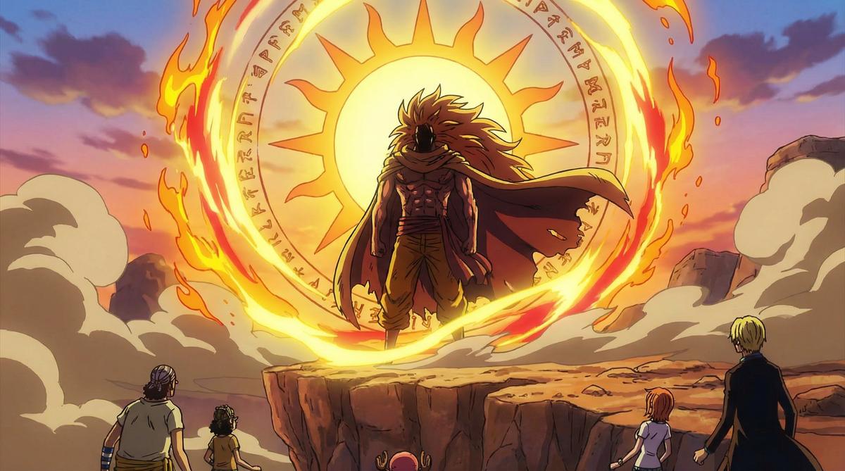 动漫-尼卡路飞太阳神变身